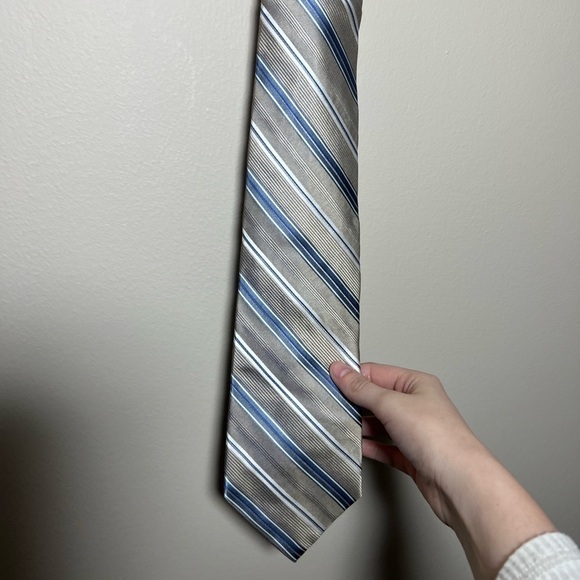 Vintage Club Room By Charter Club Silk Tie - Picture 2 of 4
